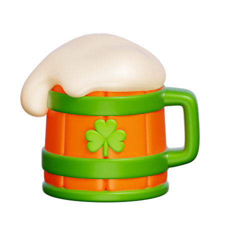 Wooden Beer Mug  3D Icon