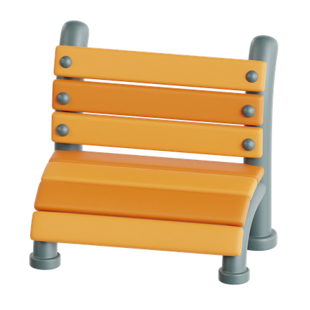 Wooden Bench  3D Icon