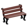 free 3d wooden bench 