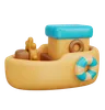 Wooden Boat Toy