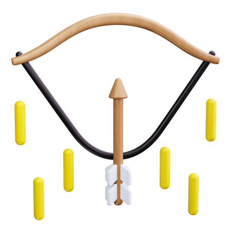 Wooden Bow  3D Icon