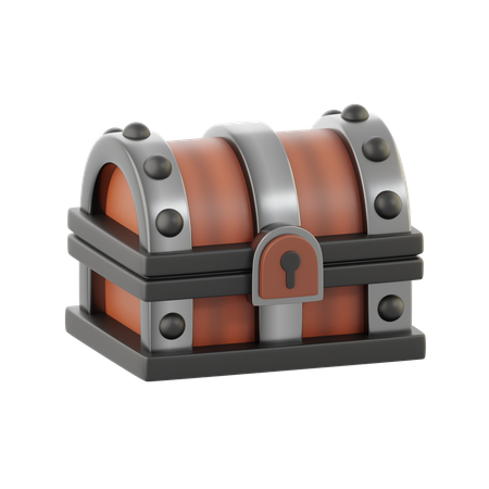 Wooden Box  3D Icon