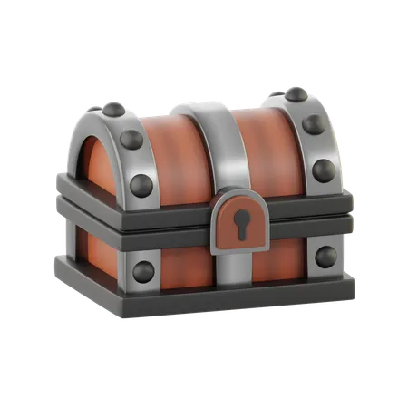 Wooden Box  3D Icon