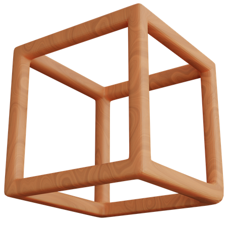 Wooden Box  3D Icon