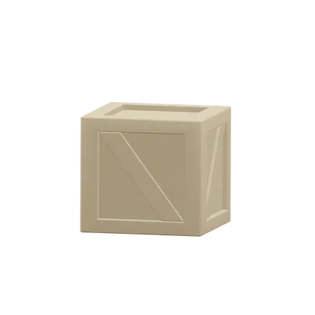 Wooden Box Expedition Icon Illustration 3D Icon