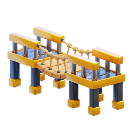 WOODEN BRIDGE  3D Icon