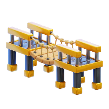 WOODEN BRIDGE  3D Icon