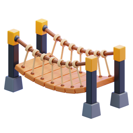 Wooden Bridge  3D Icon