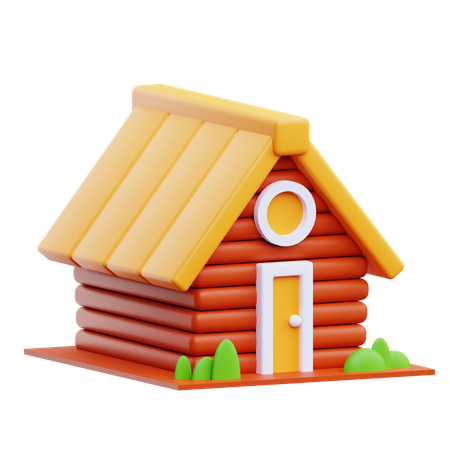 Wooden Cabin  3D Icon