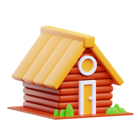 Wooden Cabin  3D Icon