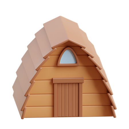 Wooden Cabin  3D Icon