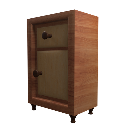 Wooden Cabinet  3D Icon
