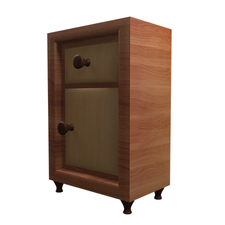 Wooden Cabinet  3D Icon