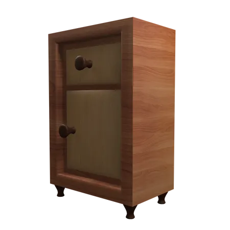 Wooden Cabinet  3D Icon