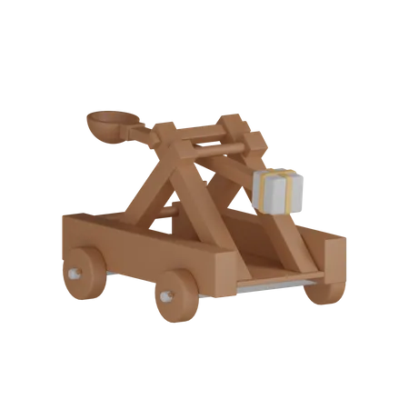 Wooden Cannon  3D Icon