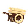 wooden cart 3d images