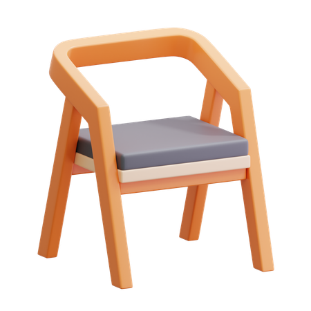 Wooden Chair  3D Icon
