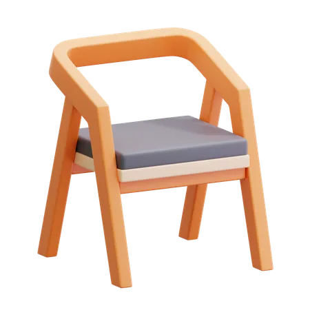 Wooden Chair  3D Icon