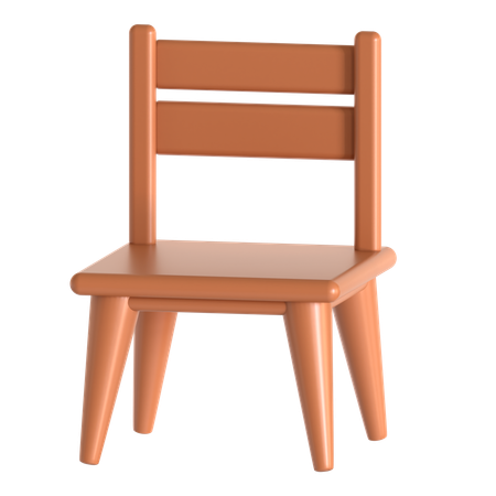 Wooden Chair  3D Icon