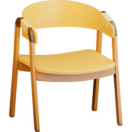 Wooden Chair  3D Icon