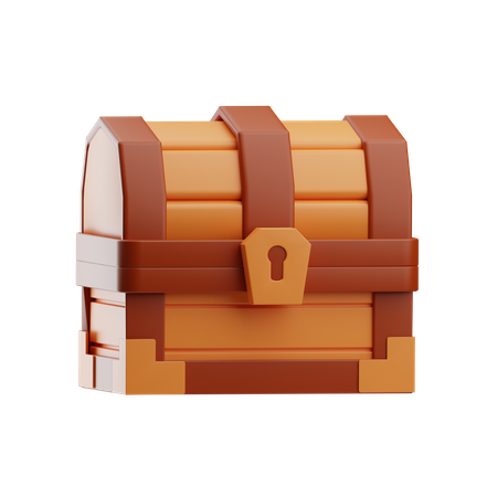 Wooden Chest  3D Icon