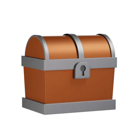 Wooden Chest  3D Icon