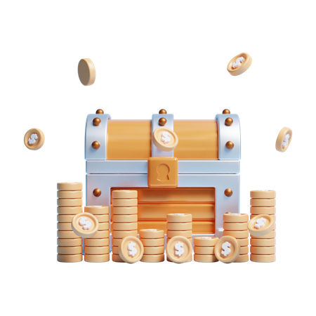 Wooden Chest  3D Icon