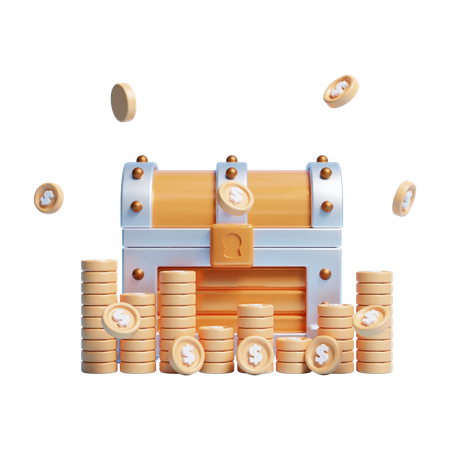 Wooden Chest  3D Icon