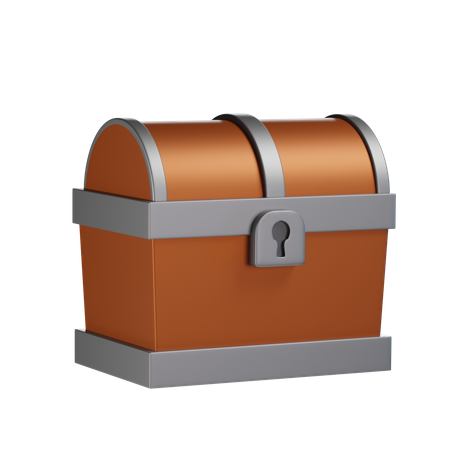 Wooden Chest 3D Icon
