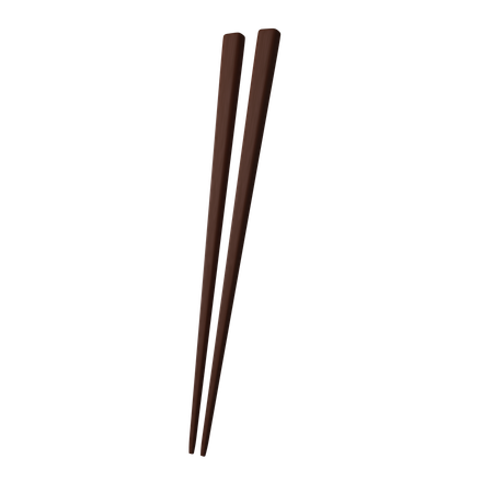 Wooden Chopsticks  3D Icon