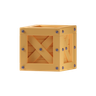 wooden crate 3d logo