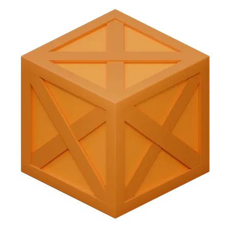 Wooden Crate  3D Icon