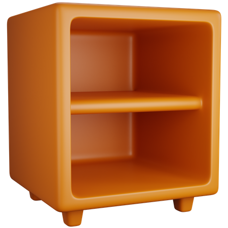 Wooden Cupboard  3D Icon