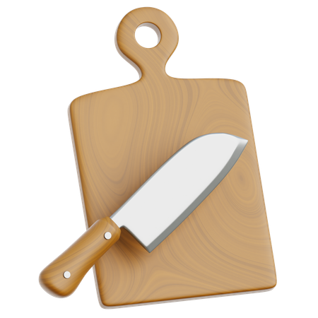 Wooden Cutting Board  3D Icon