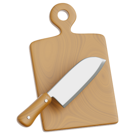 Wooden Cutting Board  3D Icon