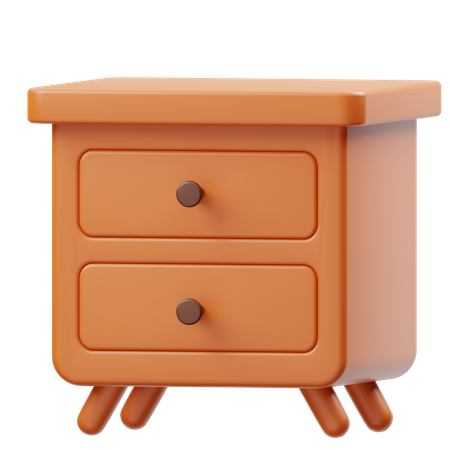 Wooden Drawer  3D Icon