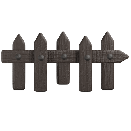 Wooden Fence  3D Icon