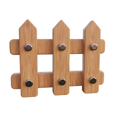 Wooden fence  3D Icon