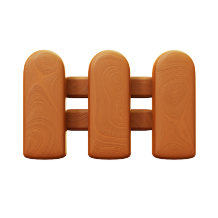 Wooden Fence  3D Icon