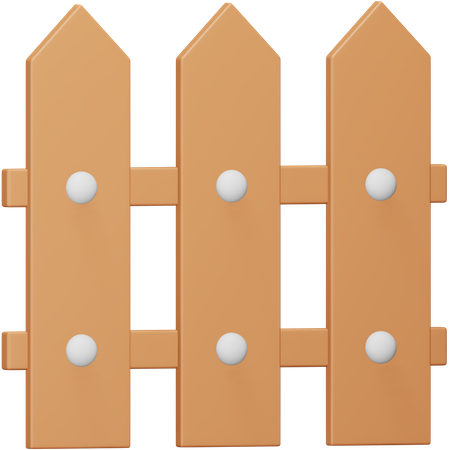 Wooden Fence  3D Icon