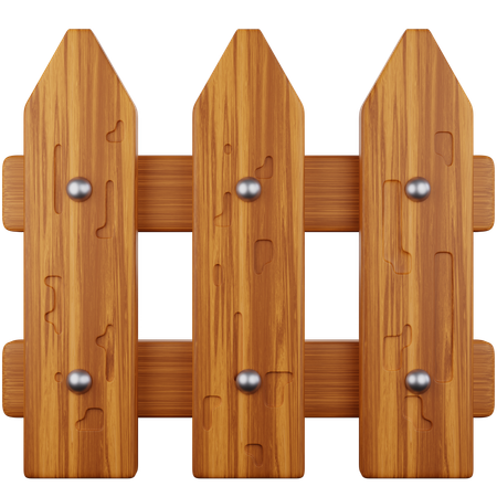 Wooden Fence  3D Icon