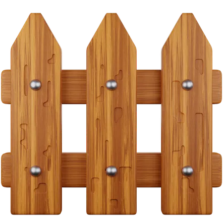 Wooden Fence  3D Icon