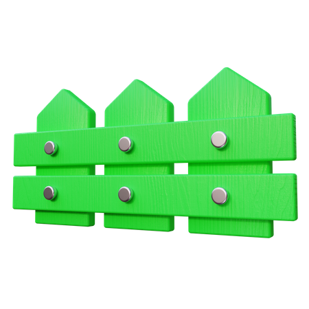 Wooden Fence  3D Icon