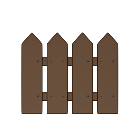 Wooden Fence  3D Icon