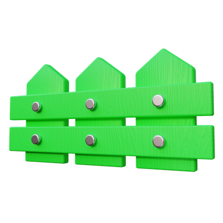 Wooden Fence 3D Icon