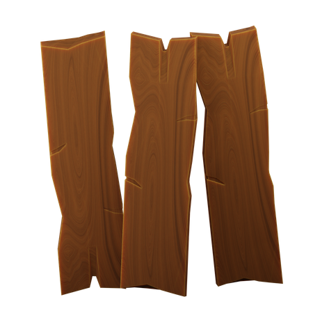 Wooden Fence  3D Icon
