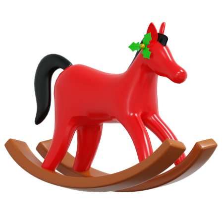 Wooden Horse  3D Icon