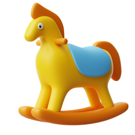 Wooden horse  3D Icon