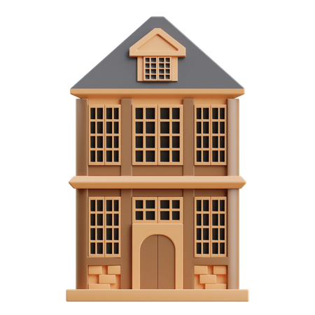 Wooden house  3D Icon
