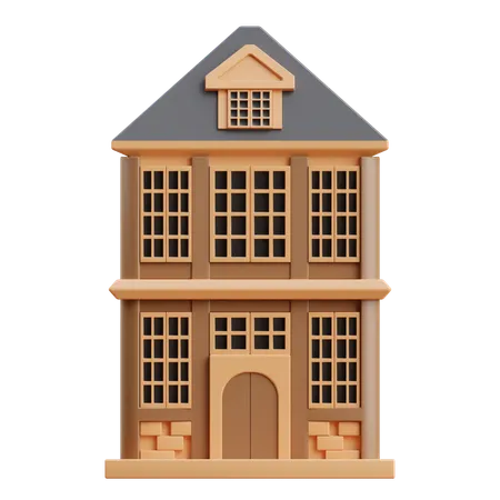 Wooden house  3D Icon